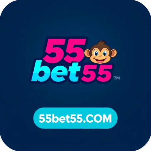 Imagem promocional da 55bet55 mostrando a plataforma de cassino online, interface de jogos e vantagens exclusivas